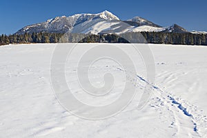 Winter landscape nearby Oravice, Western Tatras Rohace, Slovakia