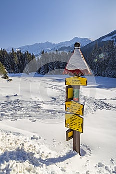 winter landscape nearby Zverovka, Western Tatras (Rohace), Slovakia