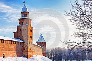 Winter landscape of Novgorod the Great