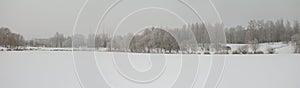 Winter landscape panorama