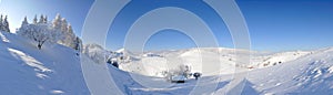 Winter landscape - panoramic view