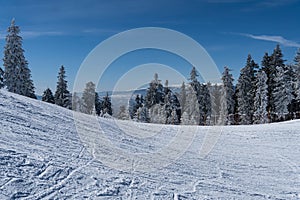 Winter landscape, Postavaru Mountains, Romania