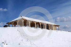 Winter landscape. Racos.