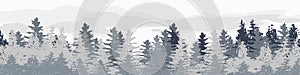 winter landscape reflection with fair trees under the snow background . Nature landscape. Pine spruce christmas tree. Ve