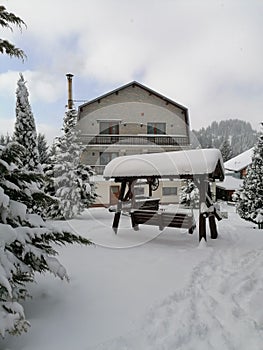 Winter landscape at Resort EuroPark Fundata