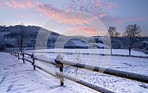 Winter landscape, Schmallenberg, Sauerland, Germany