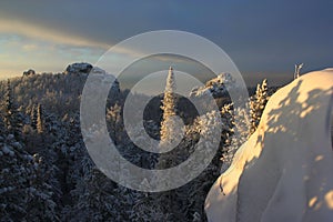 Winter landscape in Siberia