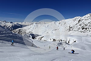 En estación de esquí de Francia 