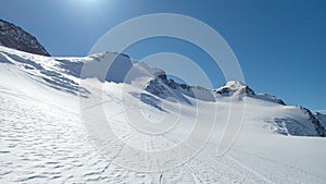 Winter landscape for skitouring in otztal alps in austria