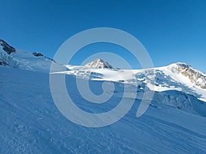 Winter landscape for skitouring in otztal alps in austria