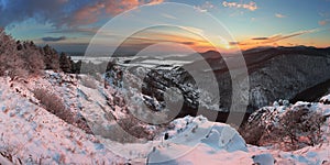 Winter landscape in Slovakia