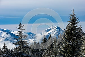 Winter landscape in Slovakia