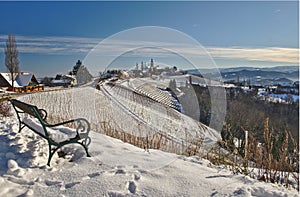 Winter landscape , Styria, Austria.