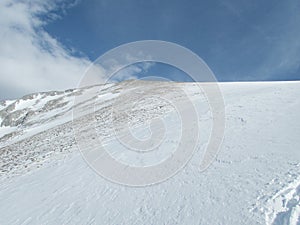 Winter landscape tennengebirge in austrian alps