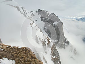 Winter landscape tennengebirge in austrian alps