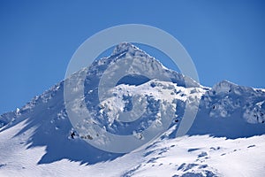 Winter landscape in the Transylvanian Alps - Fagaras Mountains, Romania, Europe