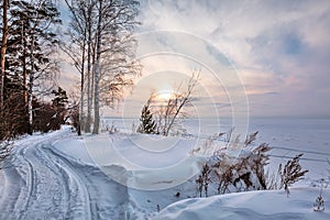 Winter landscape, Western Siberia