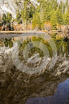 Winter landscape in Yosemite National Park, Unites States Of America