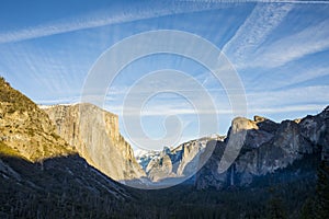 Winter landscape in Yosemite National Park, Unites States Of America