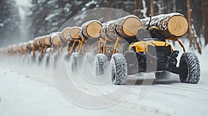 Winter Logging Transport