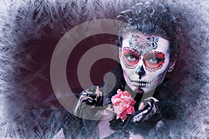 Winter make up sugar skull