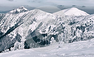 Zima v pohoří Malá Fatra, Slovensko