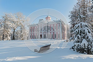 Winter manor Full Vyazemy in Moscow Russia