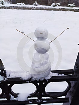 Winter is a mini-snowman