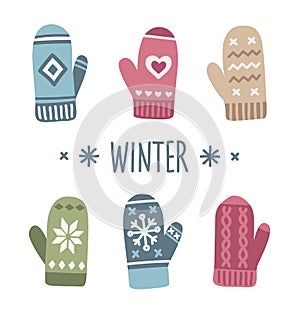 Winter mittens