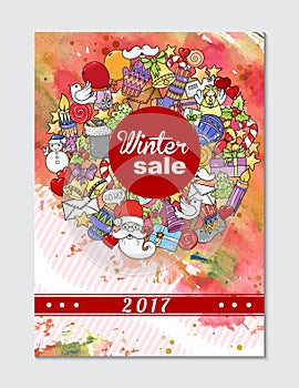 Winter mobile sale banner.