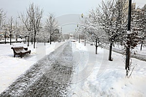 Winter in Moscow, Russia