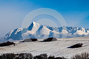 Winter mountain Krivan Poprad Slovakia