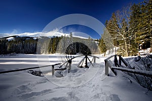 Winter mountain landscape