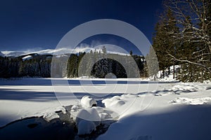 Winter mountain landscape