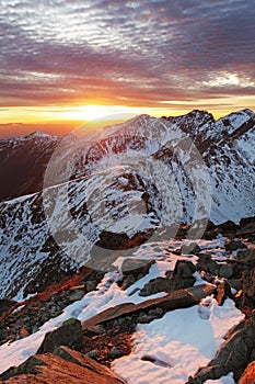 Winter mountain landscape