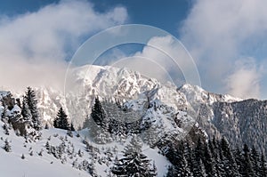 Winter mountain landscape