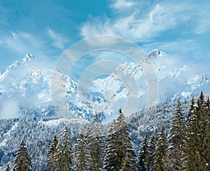 Winter mountain landscape (Austria, Tirol