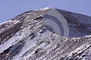 Winter mountain landscape in Colorado