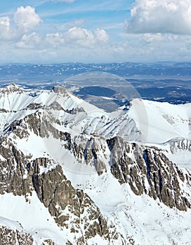 Zimní horská krajina