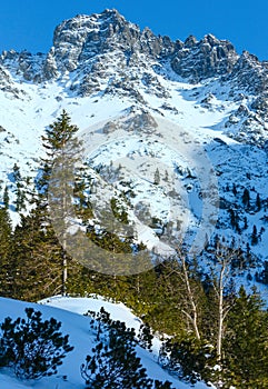 Winter mountain landscape.