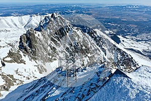 Winter mountain landscape.