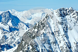 Winter mountain landscape.