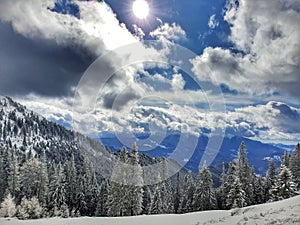 Winter Mountain Landscape