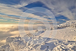 Winter mountain landscape