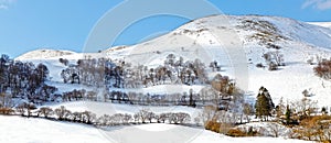 Winter mountain landscape Wales