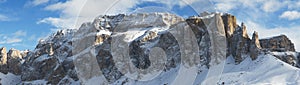 Winter Mountain Panorama Dolomites