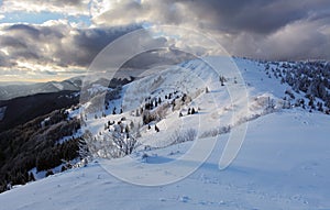 Zimná horská panoráma - Donovaly