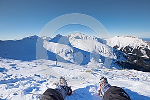 Winter mountain in Poland from Tatras - Kasprowy Wierch