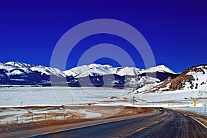 Winter Mountain Road in Colorado