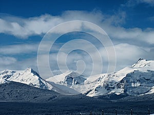 Winter Mountain Scene